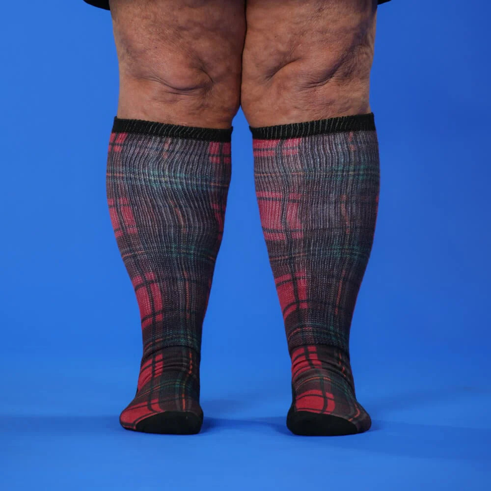 Christmas Plaid EasyStretch™ Socks