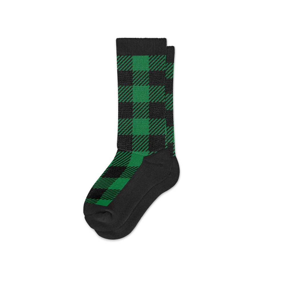 Green Plaid EasyStretch™ Socks