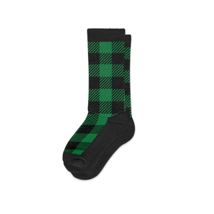 Green Plaid EasyStretch™ Socks