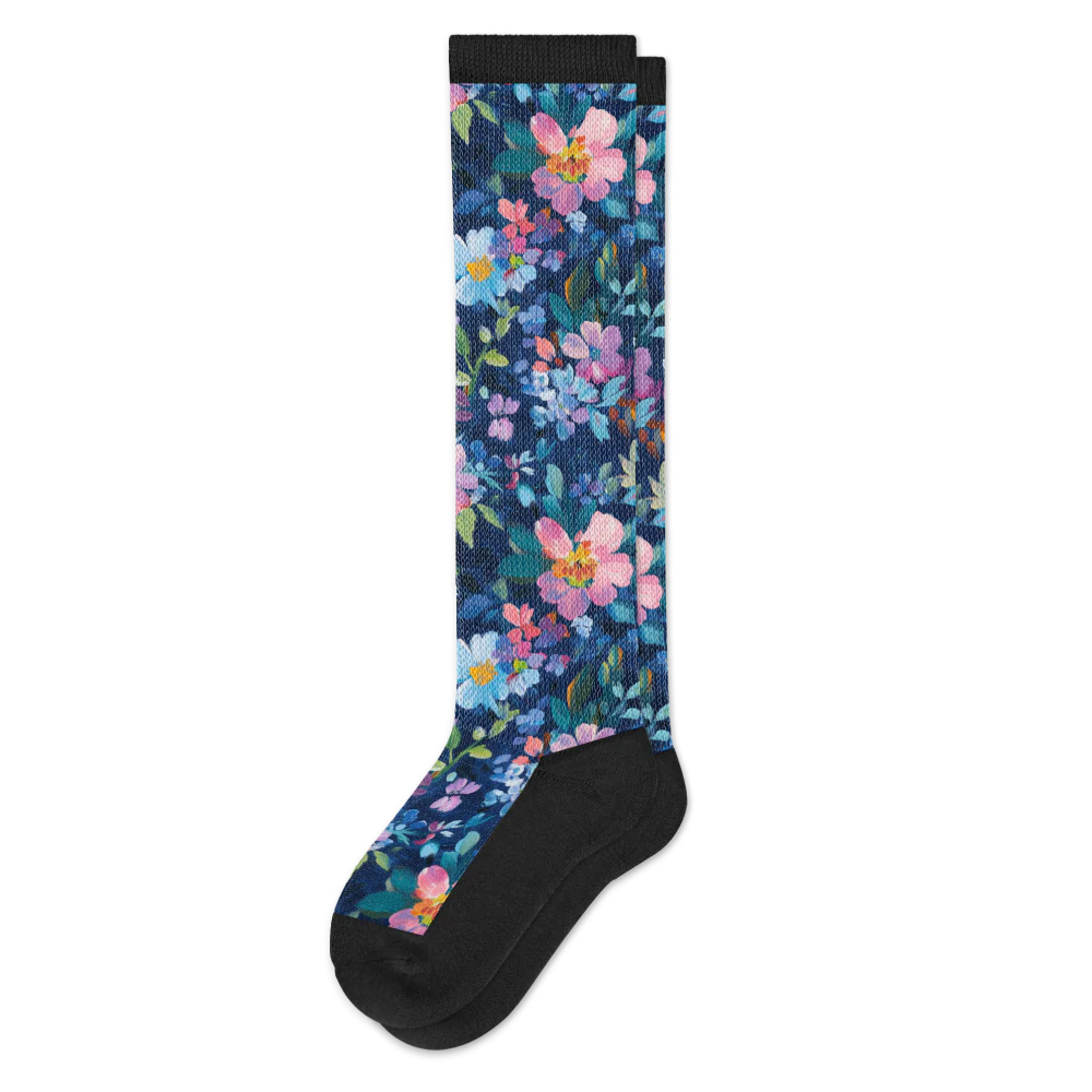 Night Blooms EasyStretch™ Socks