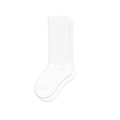 White EasyStretch™ Socks